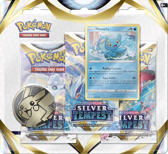Silver Tempest 3-Pack Blister Manaphy